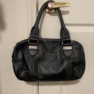TIGNANELLO Black Leather Handbag Excellent Condition 1 Barely There Rub On Btm